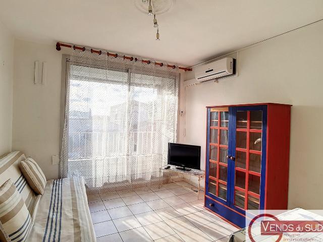 Location studio Valras plage, 21m² 1 pièce 399€ avec balcon