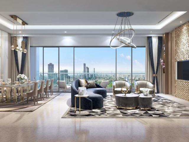 Lodha World Crest 3 Bedroom 1900 Sq. Ft. Apartment in Worli Mumbai Listing ID: #10052