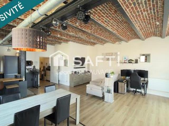 Loft avec cachet 106 m2 2 ch Balcon parking