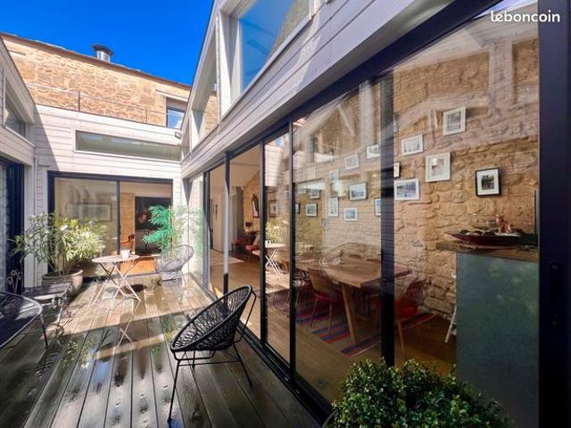 Loft avec patio, terrasse, double garage bordeaux Chartrons Antiquaires
