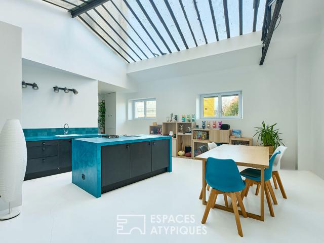 Loft d'architecte avec verrière
