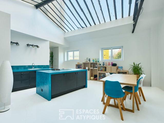 Loft d'architecte avec verrière