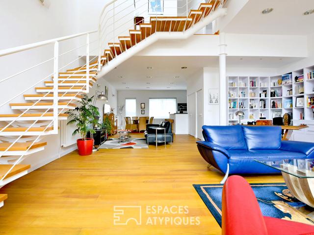 Loft d'architecte en triplex au coeur d'une ancienne filature