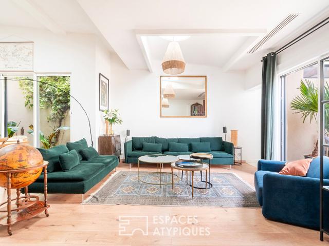 Loft en duplex avec terrasse comme une maison