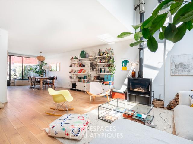 Loft en duplex avec verrière et terrasse