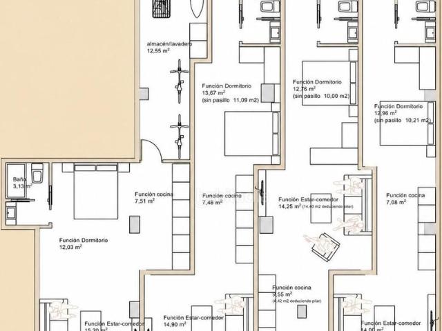 Loft en venta en Córdoba, Fátima Levante. LOFT DE OBRA NUEVA A ESTRENAR EN FÁTIMA 1 DORMITORIO Y BAÑO CON DUCHA SUELOS PORCELÁNICOS Y CLIMALIT MÁXIMA RENTABILIDAD E IDEA. Lofts.