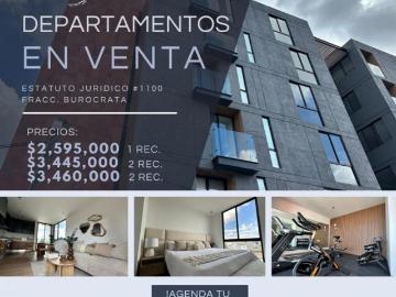 Loft en venta 1 rec en Torre VIVANTIA en Col. Burócrata, calle Estatuto Juridico