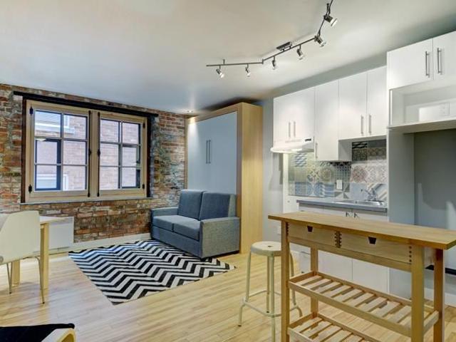 Loft entièrement meublé à louer Vieux Québec octobre 2026