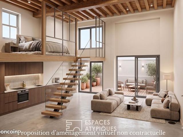 Loft 1 pièce 29 m²
