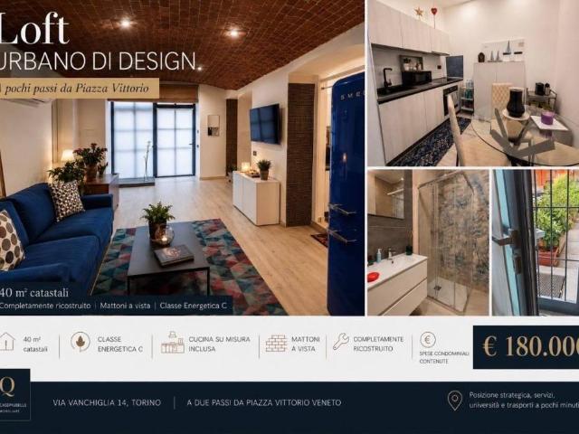 Loft/open space in vendita a Torino, Vanchiglia