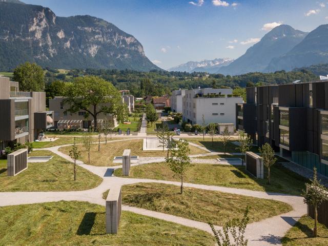 Logement 4.5 pièces au 1er étage 107m2 Bex Jardins B3 321