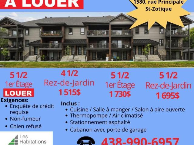 Logement 5 1/2 À LOUER
