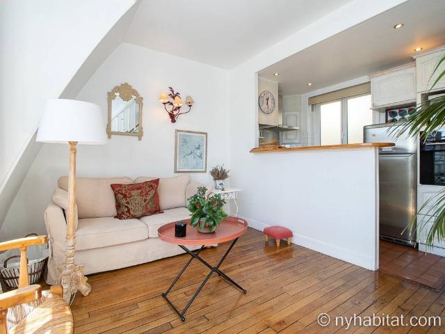 Logement à Paris, Location meublée T3 Parc Monceau, Batignolles Ternes PA 1455