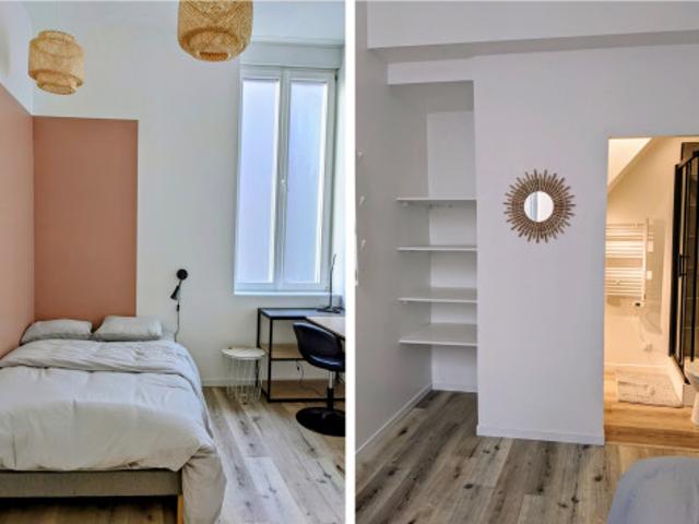 ✨logement location  sdb et wc privatif