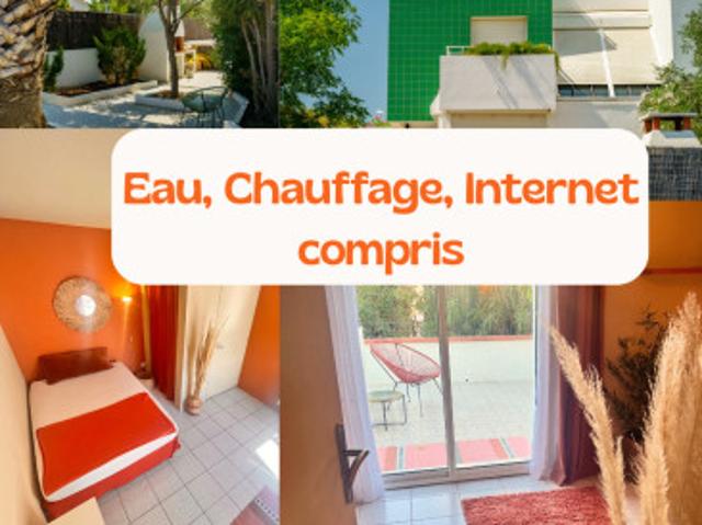 logement privée avec Jardin dans Villa tout compris chauffage, eau, électricité, etc