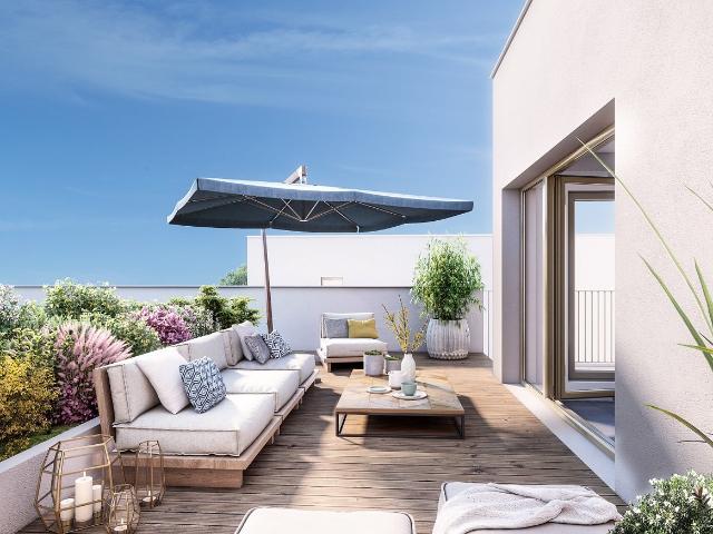 Logements du 2 au 5 pièces, éligibles à la TVA réduite, avec de belles expostions et de grands espaces invitant au partage à quelques pas du tramway 3 pièces, 65 m²