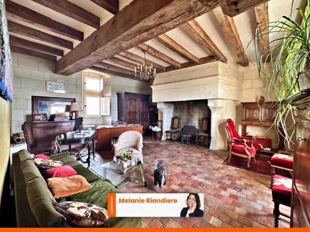 Logis historique classé face à la Loire – À 25 minutes d’Ang. 235m² Saint Mathurin sur Loire