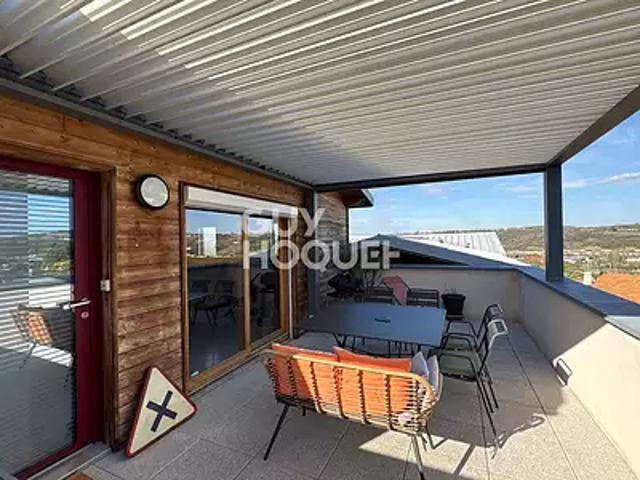 Loire sur Rhône 69700 Achat / Vente appartement 4 pièces t4 au dernier étage terrasse