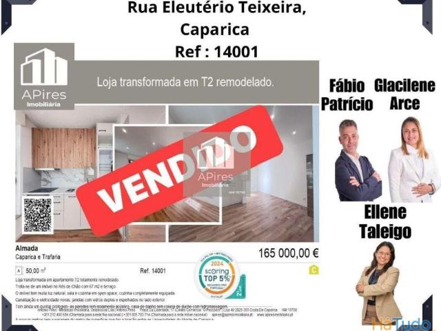 Loja transformada em apartamento T2 totalmente remodelado. | 26083881812
