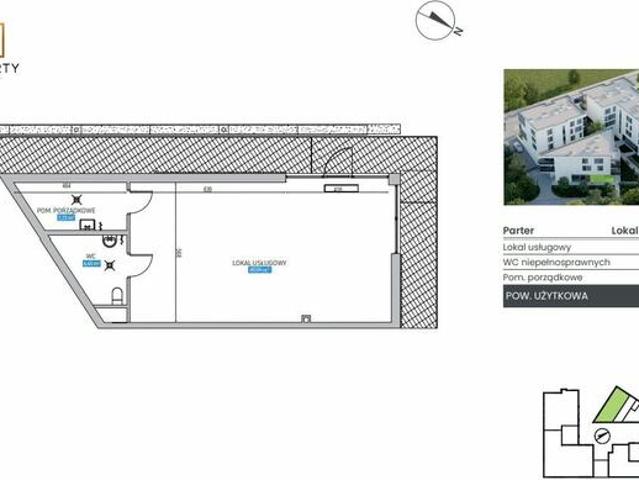 Lokal | 74,22m2 | Miejsce postojowe w garażu