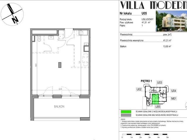 Lokal użytkowy 41,3m²