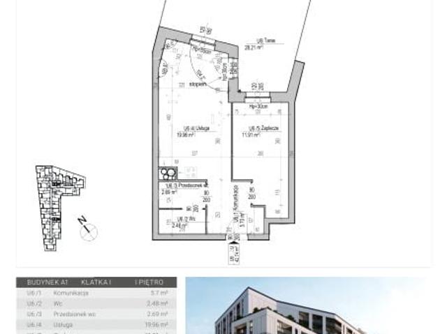 Lokal użytkowy 42,8m²