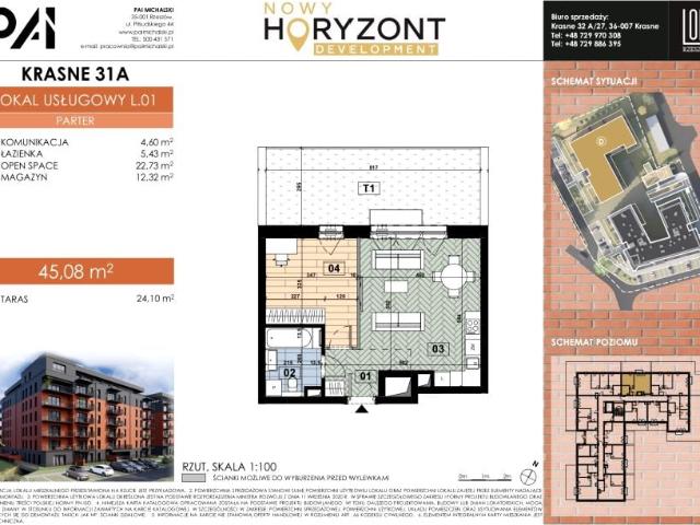 Lokal użytkowy 45,1m²