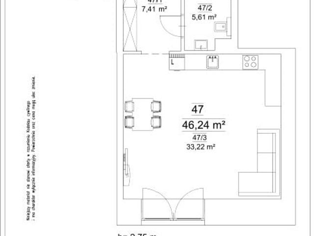 Lokal użytkowy 46,2m²
