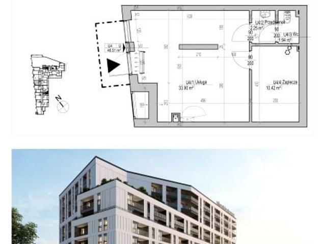 Lokal użytkowy 48,5m²