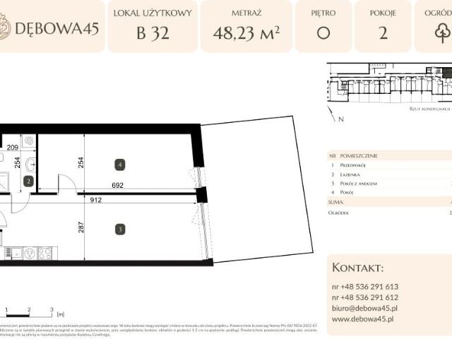 Lokal użytkowy 48,2m²