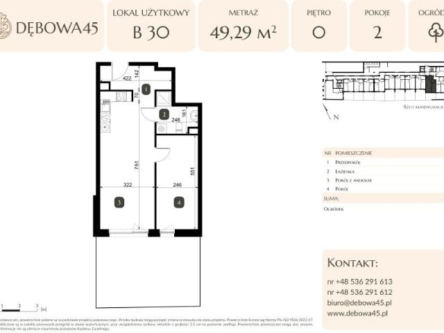 Lokal użytkowy 49,3m²