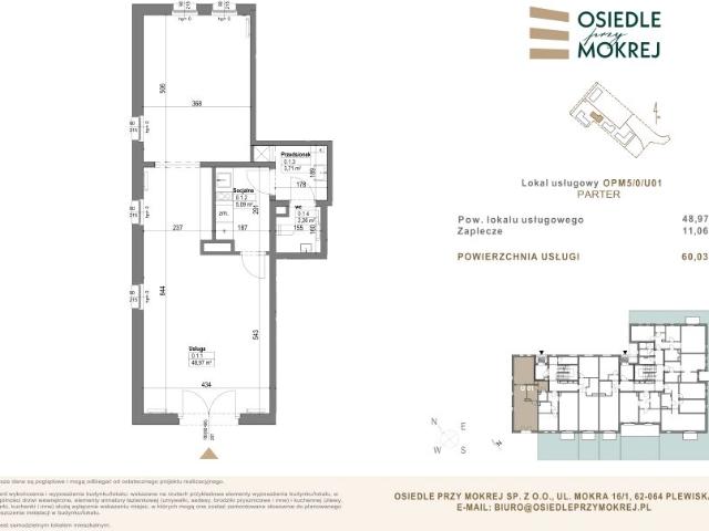 Lokal użytkowy 60m²