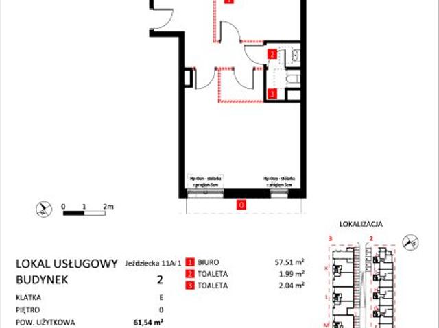 Lokal użytkowy 61,5m²
