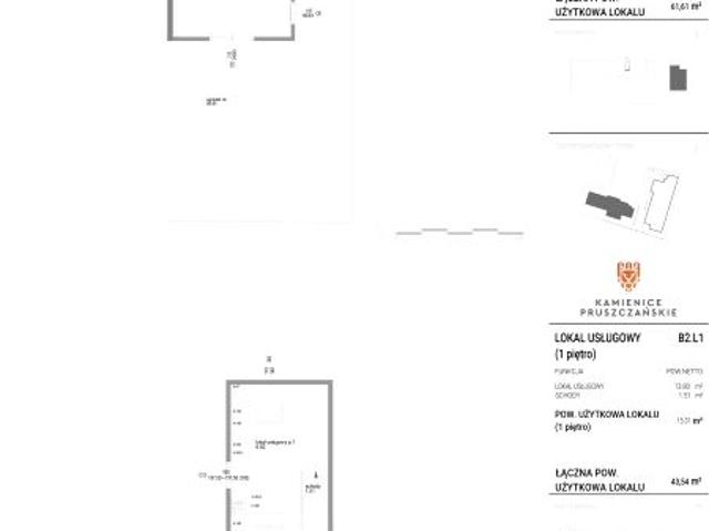Lokal użytkowy 61,6m²