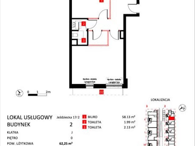 Lokal użytkowy 62,3m²
