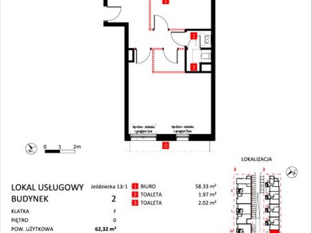 Lokal użytkowy 62,3m²
