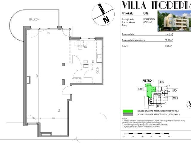 Lokal użytkowy 67,8m²