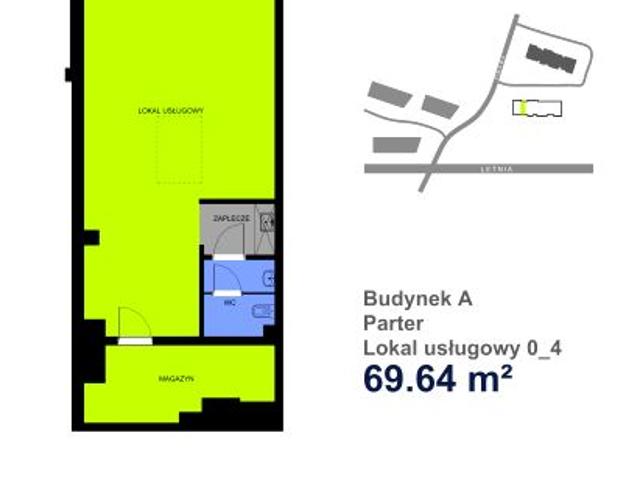 Lokal użytkowy 69,6m²