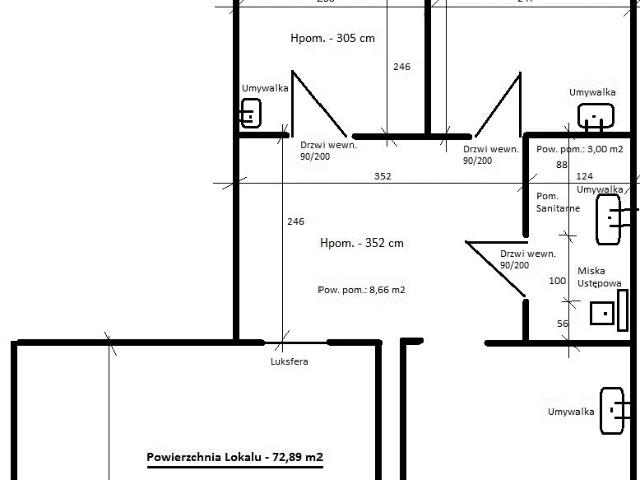 Lokal użytkowy 73 m² z dużymi witrynami polecam!