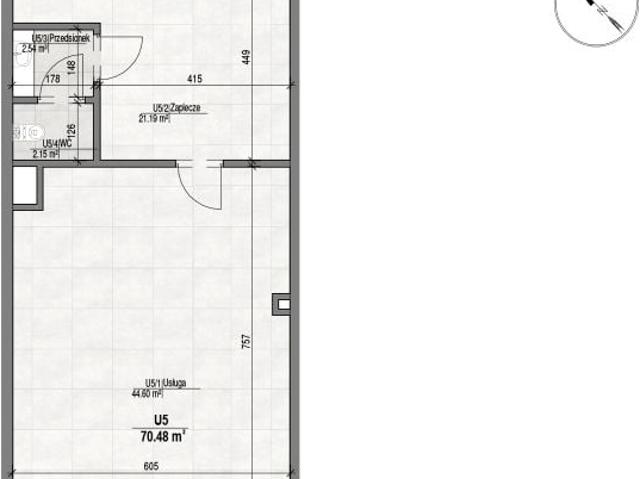 Lokal użytkowy 70,5m²