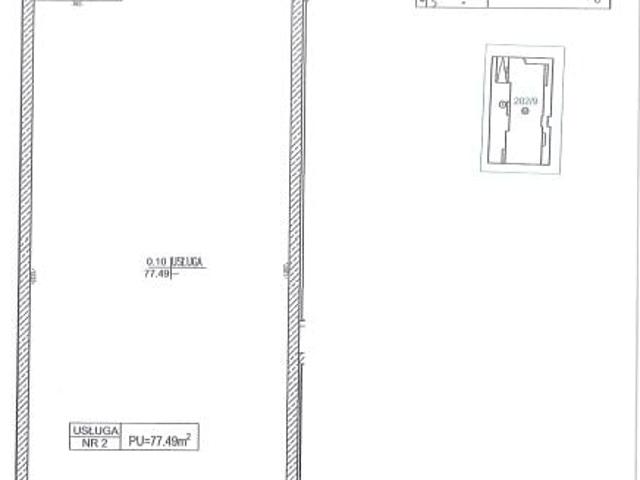 Lokal użytkowy 77,5m²