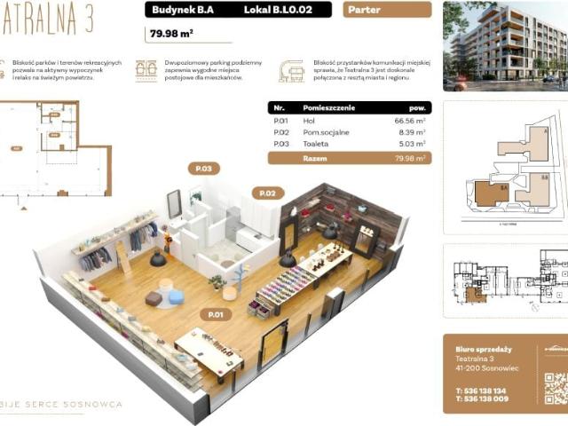 Lokal użytkowy 80m²