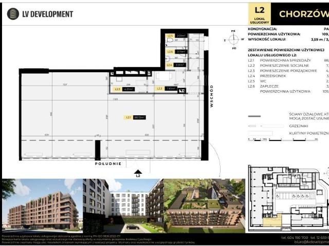 Lokal użytkowy 109,2m²
