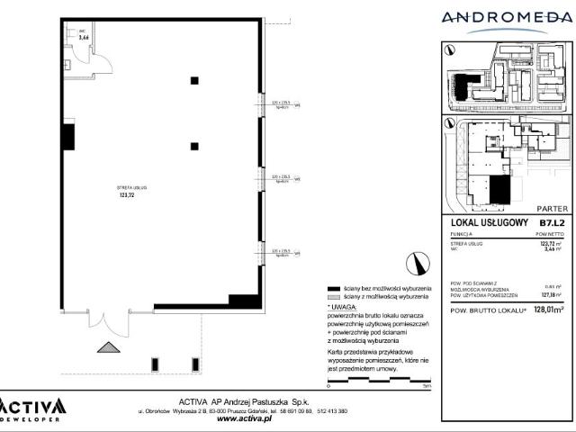 Lokal użytkowy 128m²
