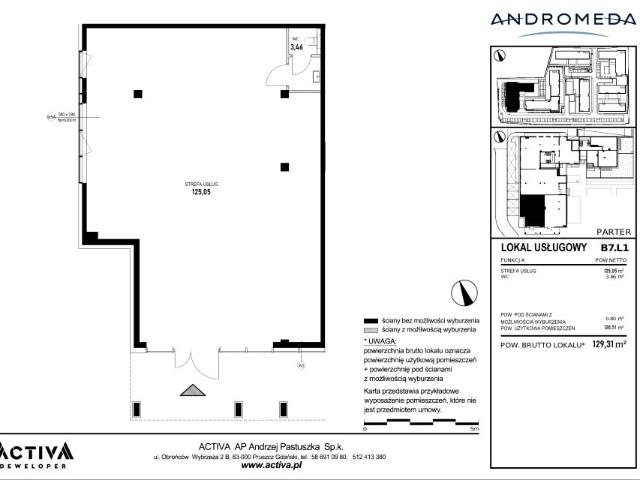 Lokal użytkowy 129,3m²