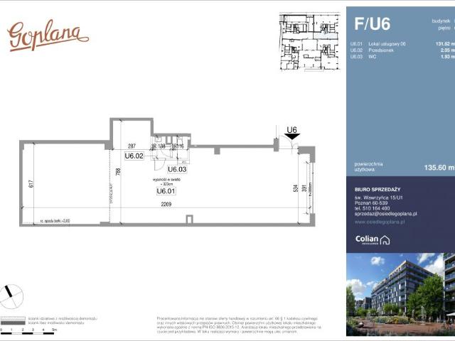 Lokal użytkowy 135,6m²