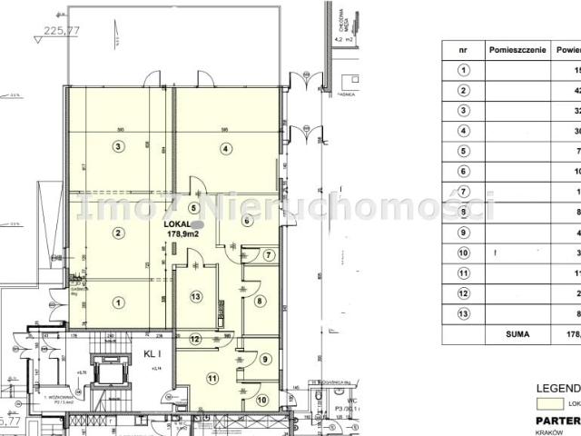 Lokal użytkowy 180 m², Kraków