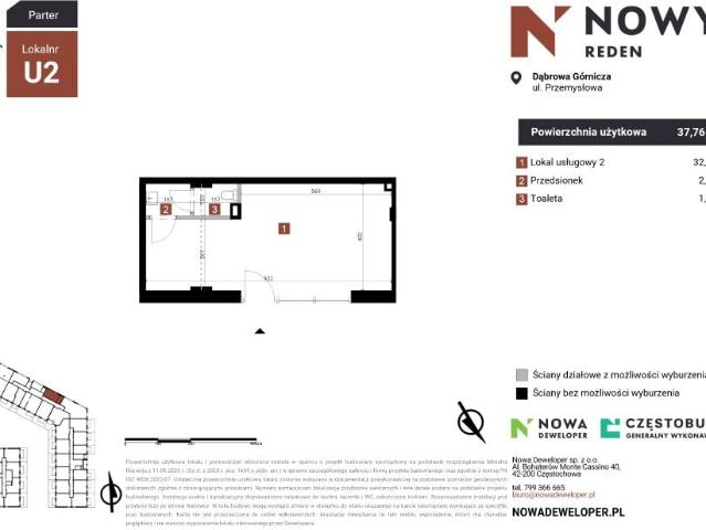 Lokal użytkowy 37,8m²