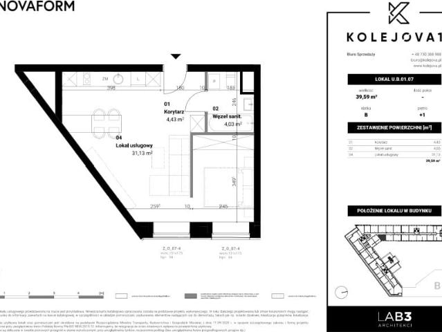 Lokal użytkowy 39,6m²