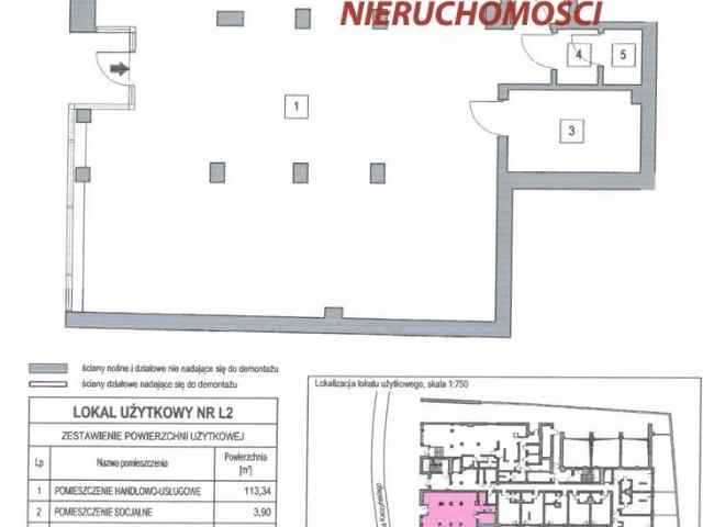 Lokal użytkowy, Kielce Centrum, 128.45 m², wynajmę lokal użytkowy